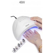 Lampa Profesionala AKU Uscare Unghii UV LED 48 W SUNone, 3 Programe, cu Leduri UV, Pentru Manichiura Salon si Casa, cu USB AK5901 Lampa Profesionala AKU Uscare Unghii UV LED 48 W SUNone, 3 Programe, cu Leduri UV, Pentru Manichiura Salon si Casa, cu USB AK5901